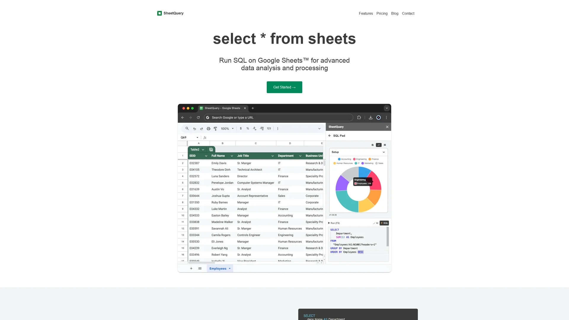 sheetquery homepage