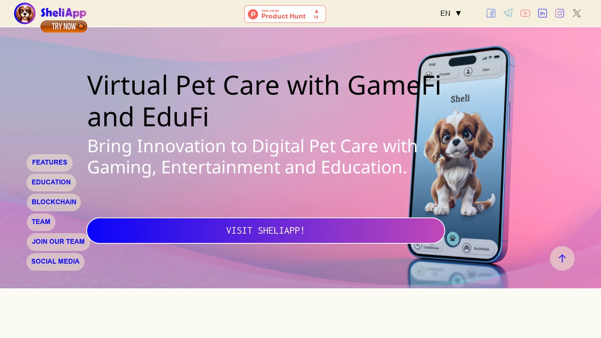 sheliapp homepage