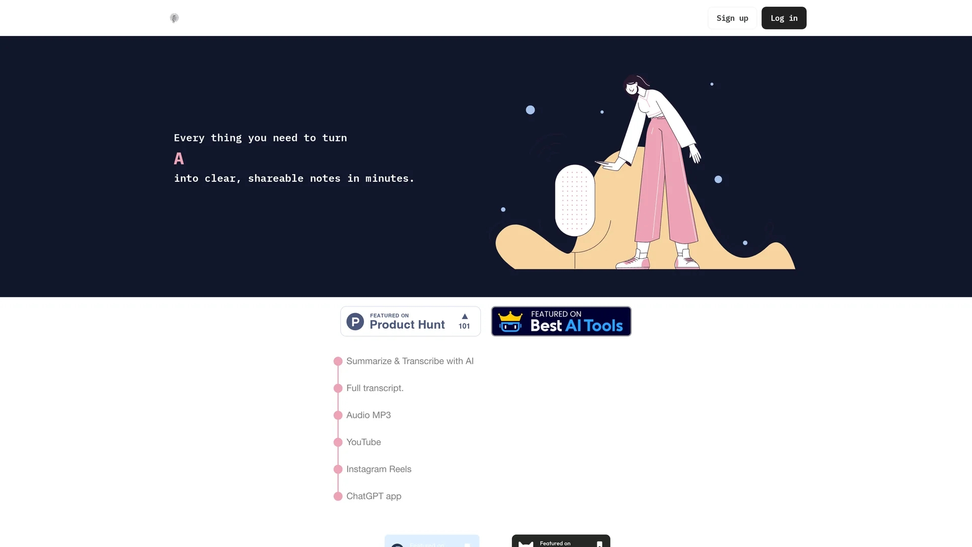 shownotes homepage