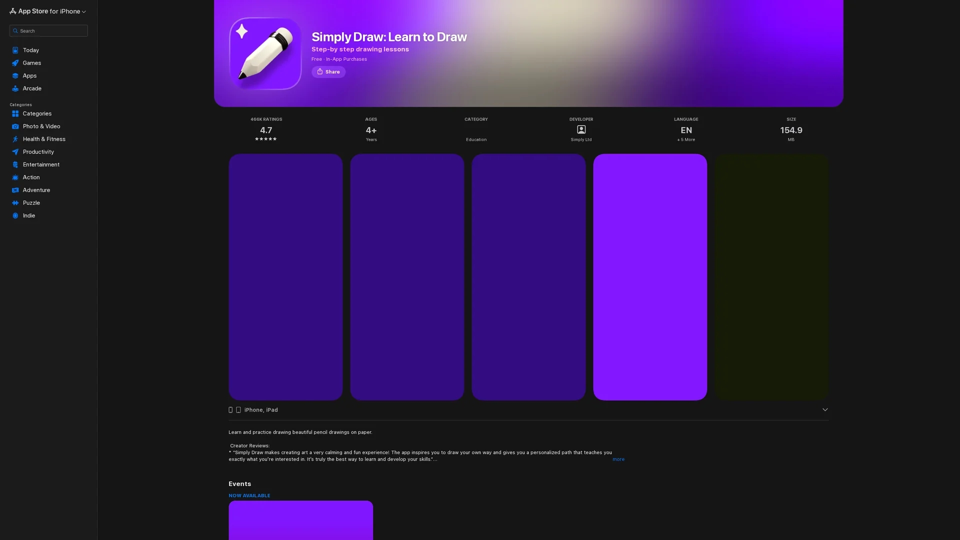 simply-draw-learn-to-draw homepage