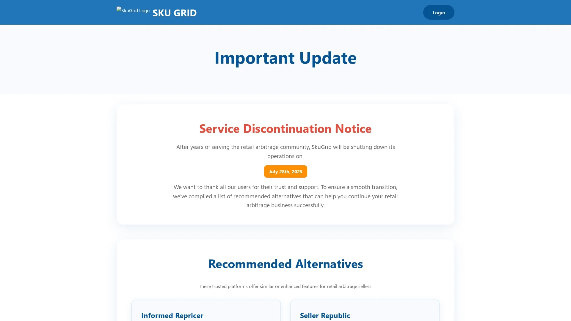 sku-fetch homepage