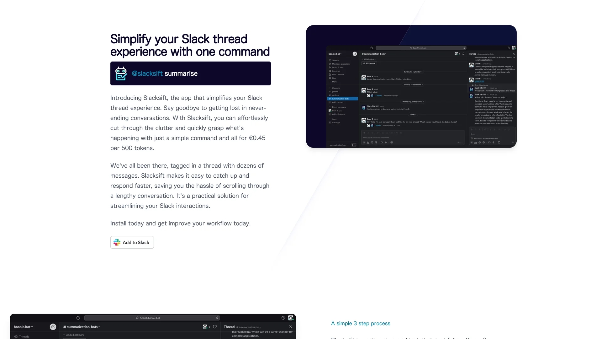 slacksift homepage