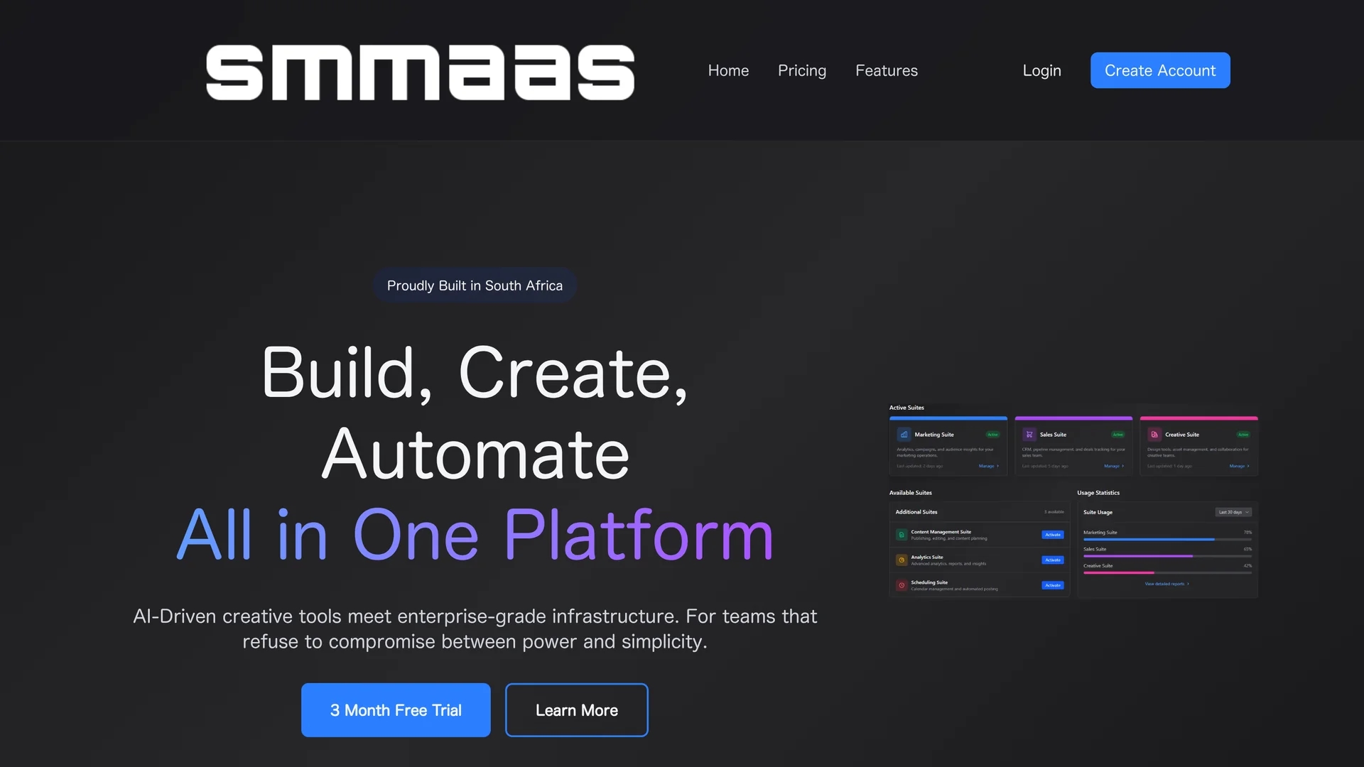 smaas homepage