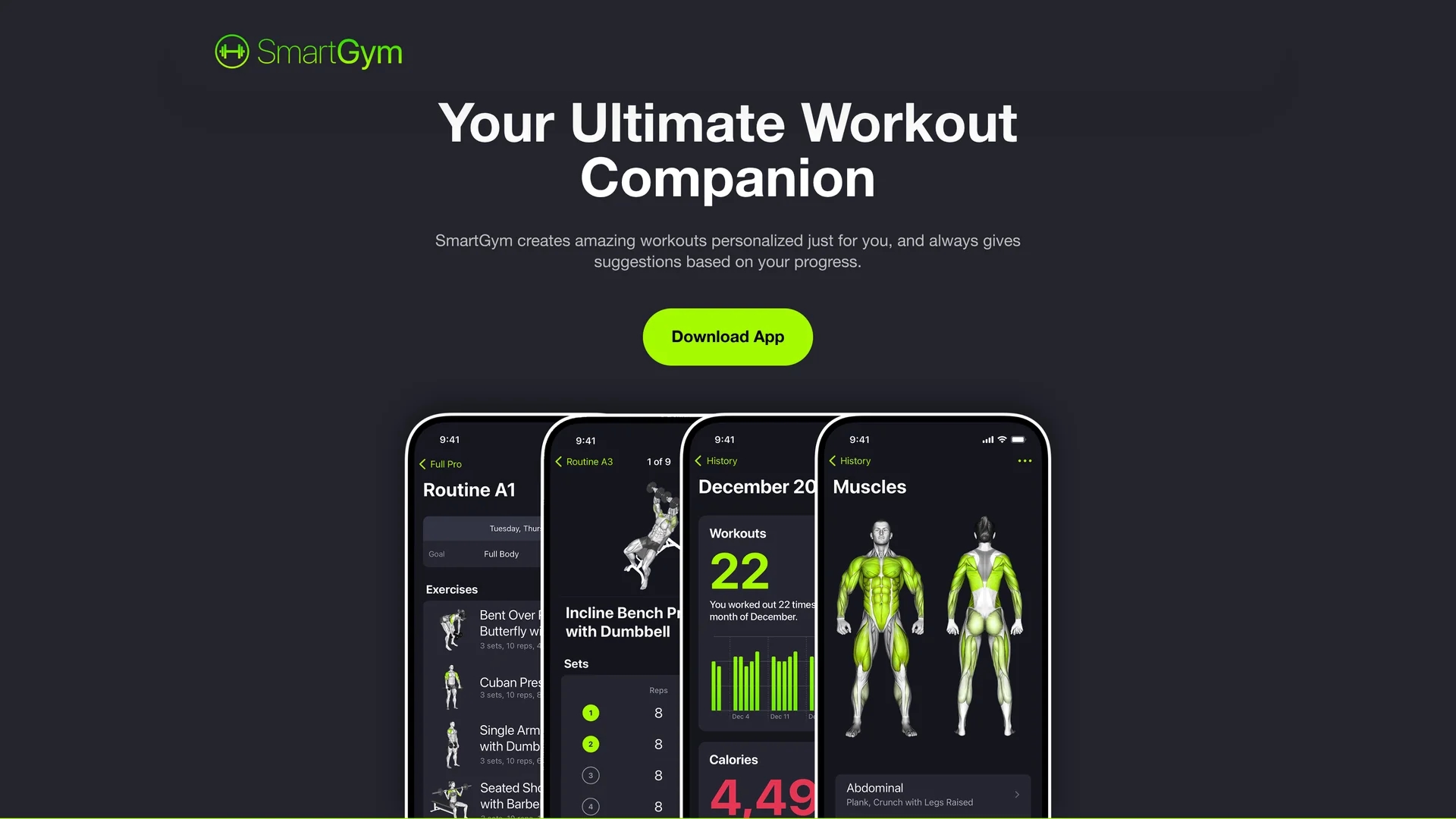 smartgym homepage