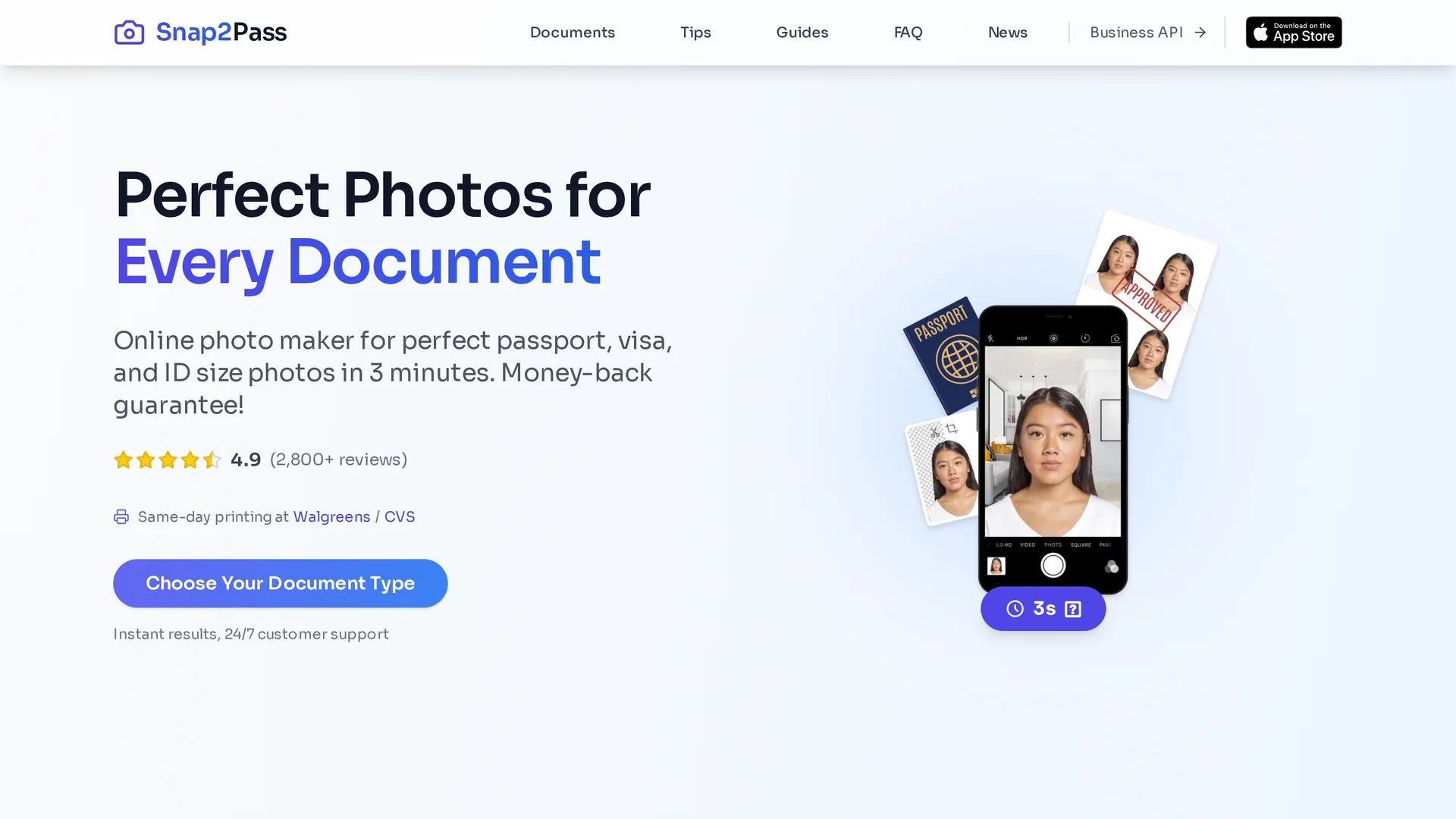 snap2pass homepage