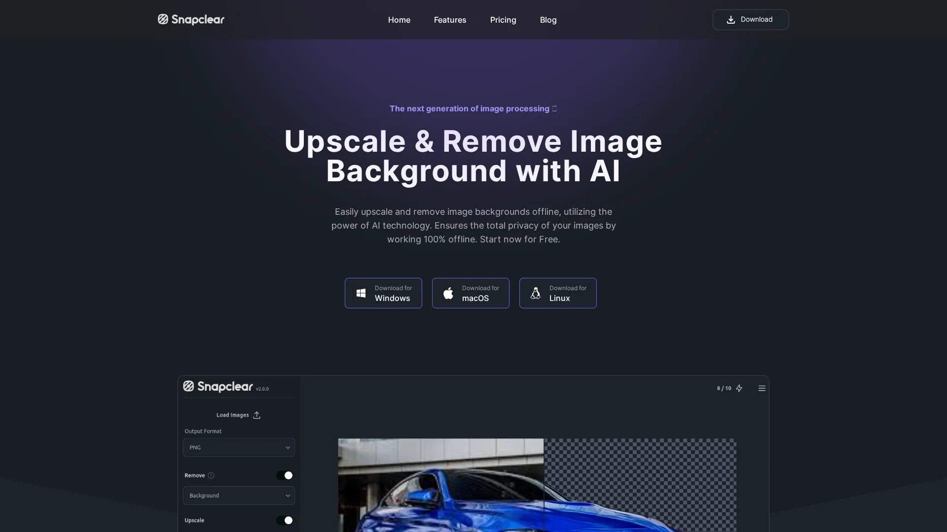 snapclear homepage