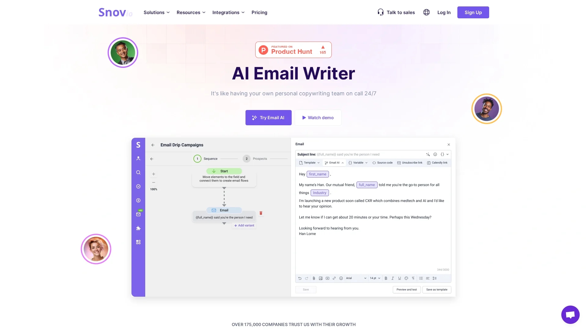 snov-email-writer homepage