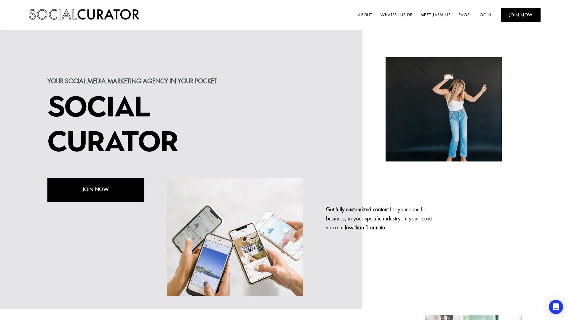 social-curator homepage