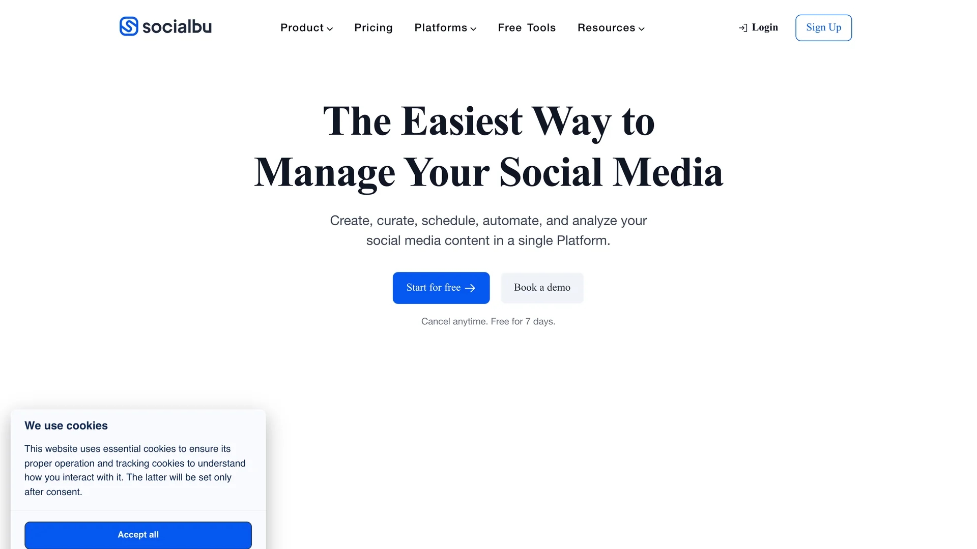 socialbu homepage