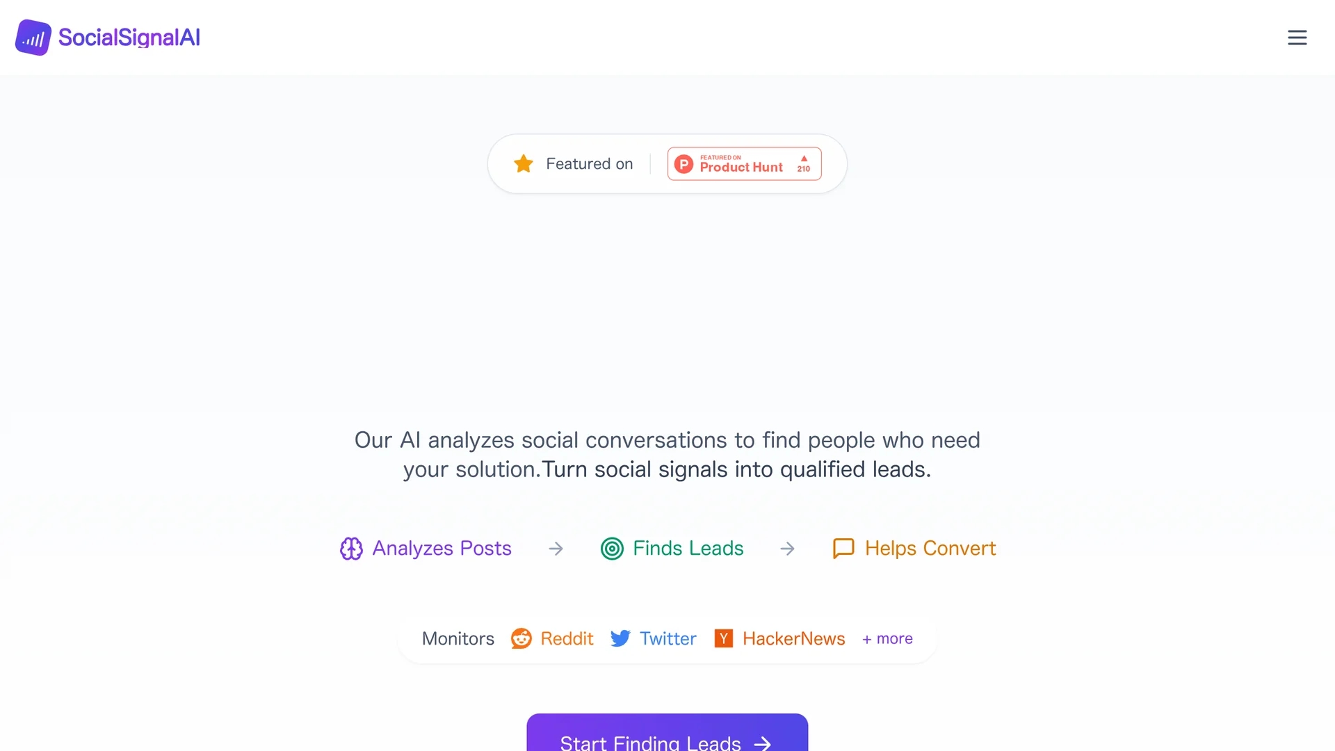 socialsignal-ai homepage