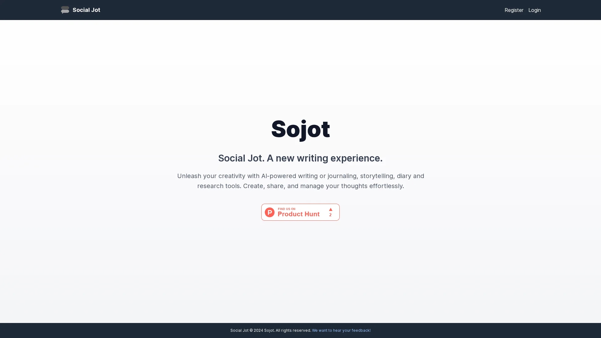 sojot-ai homepage