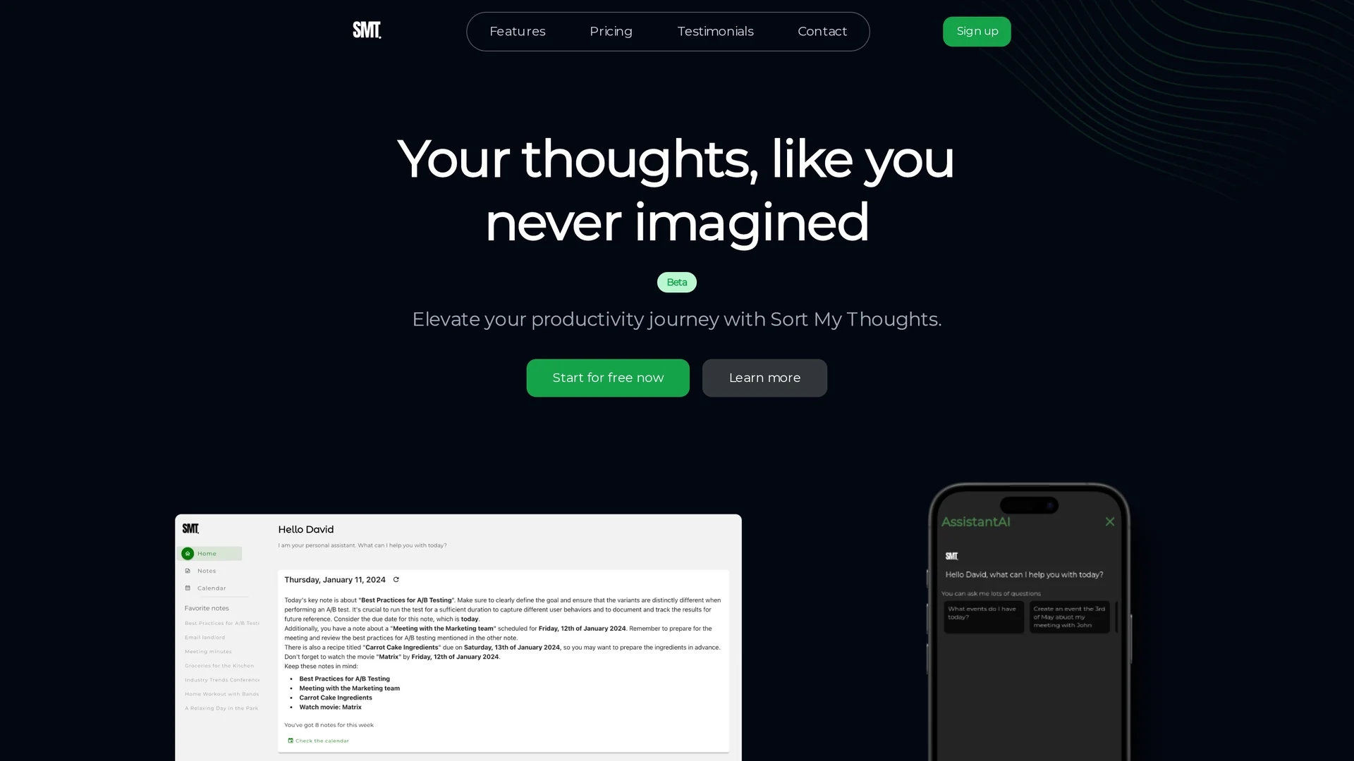 sortmythoughts homepage