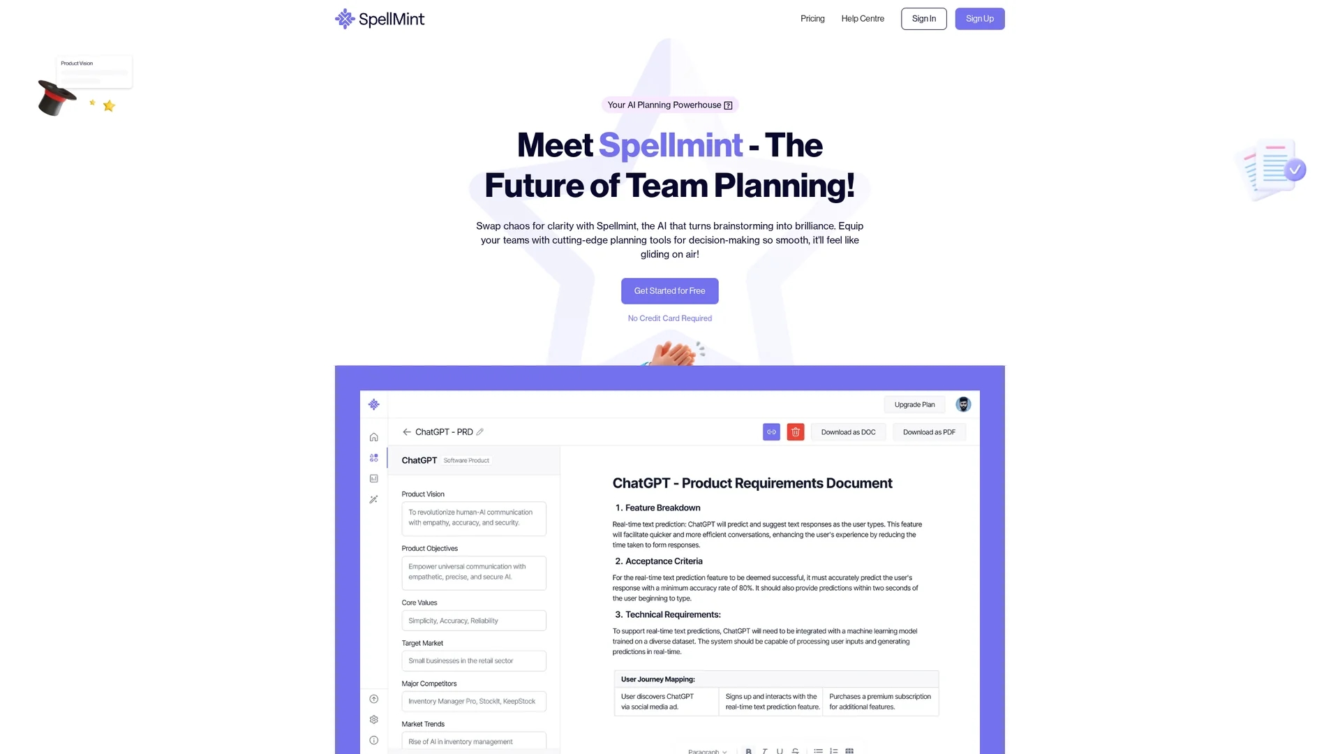 spellmint homepage