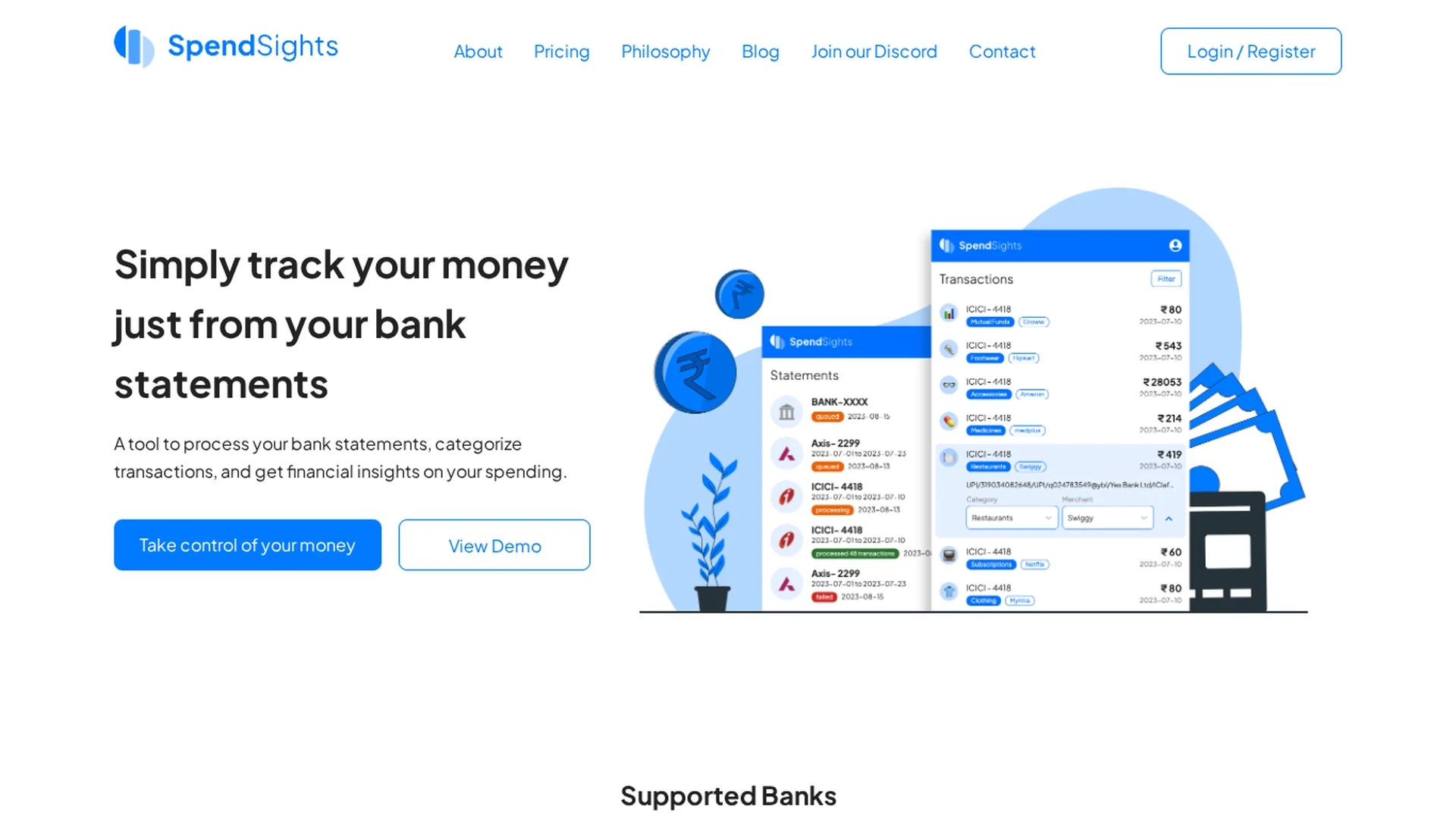 spendsights homepage