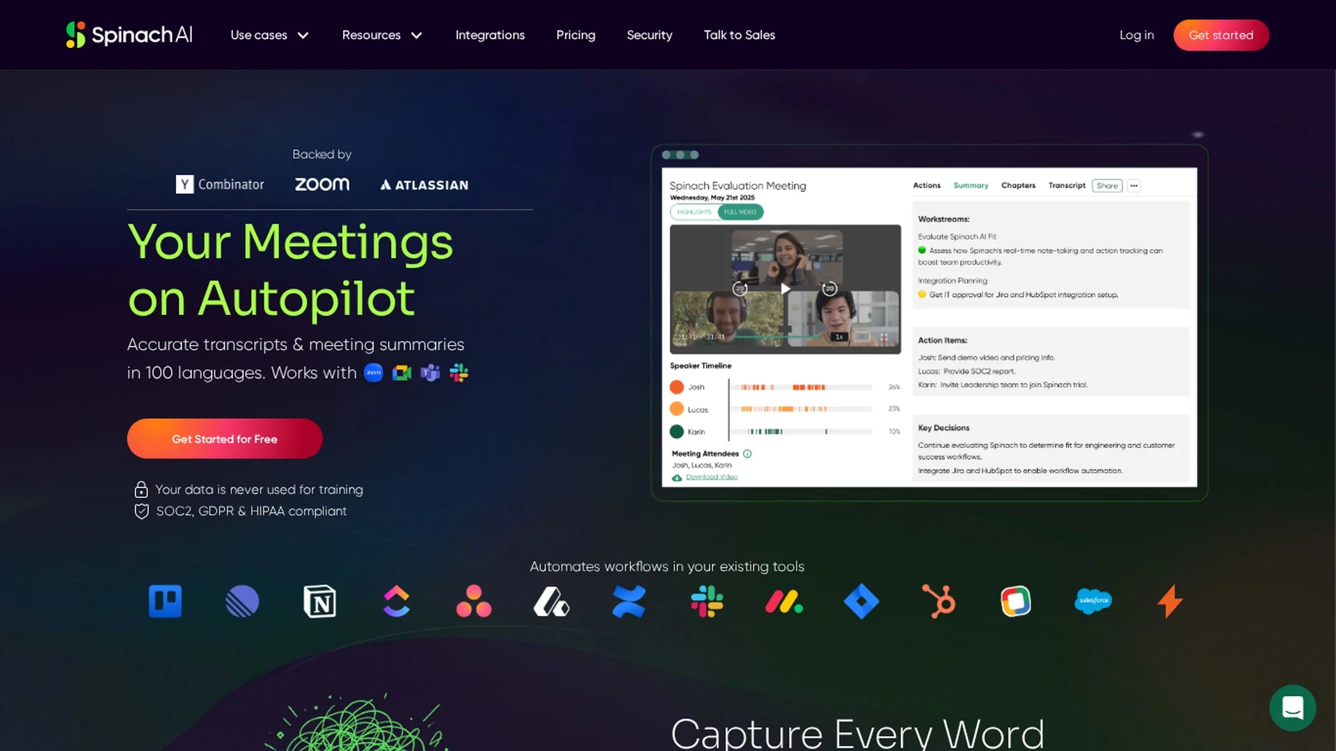 spinach-io homepage