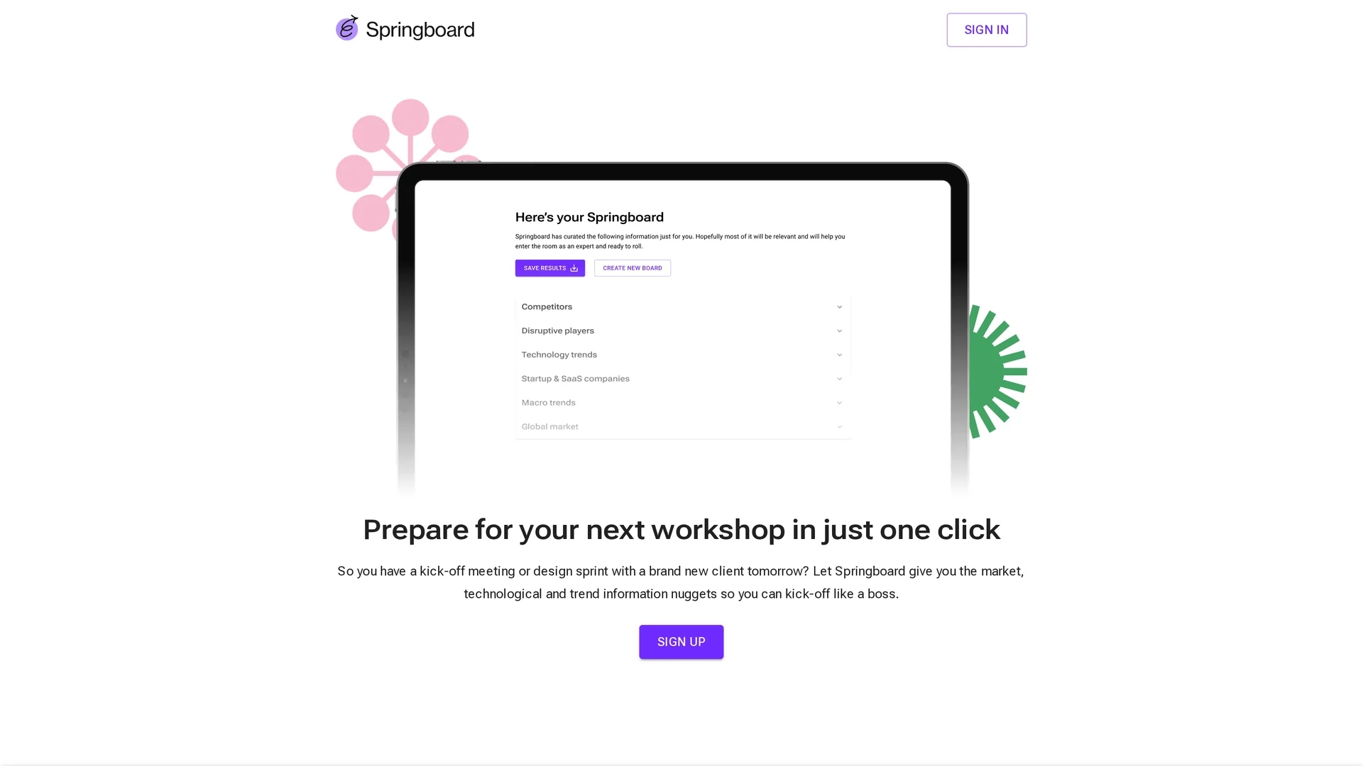 springboard homepage