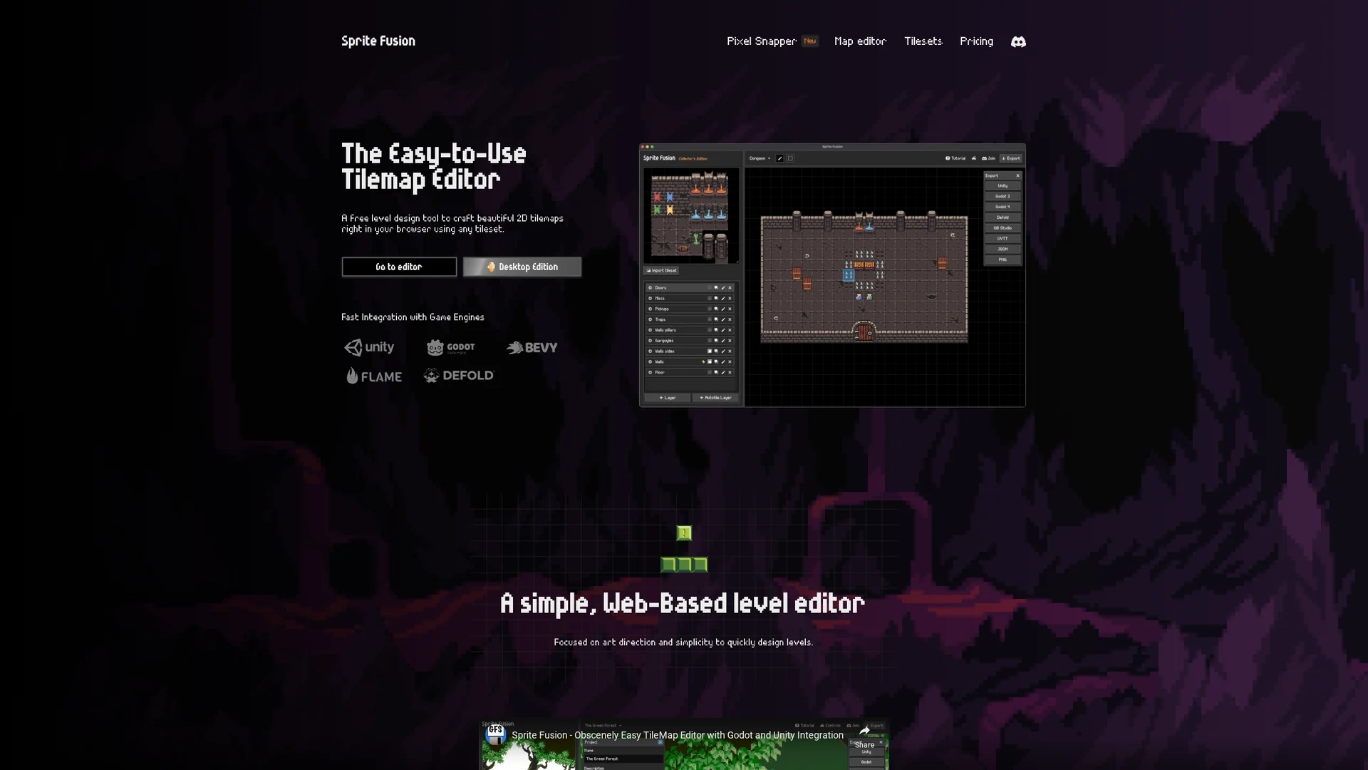 sprite-fusion homepage
