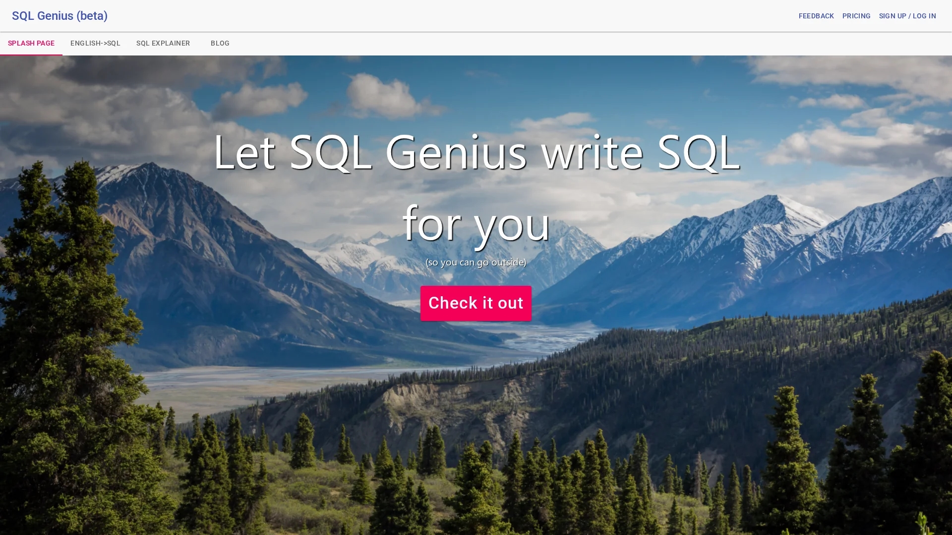 sqlgenius homepage