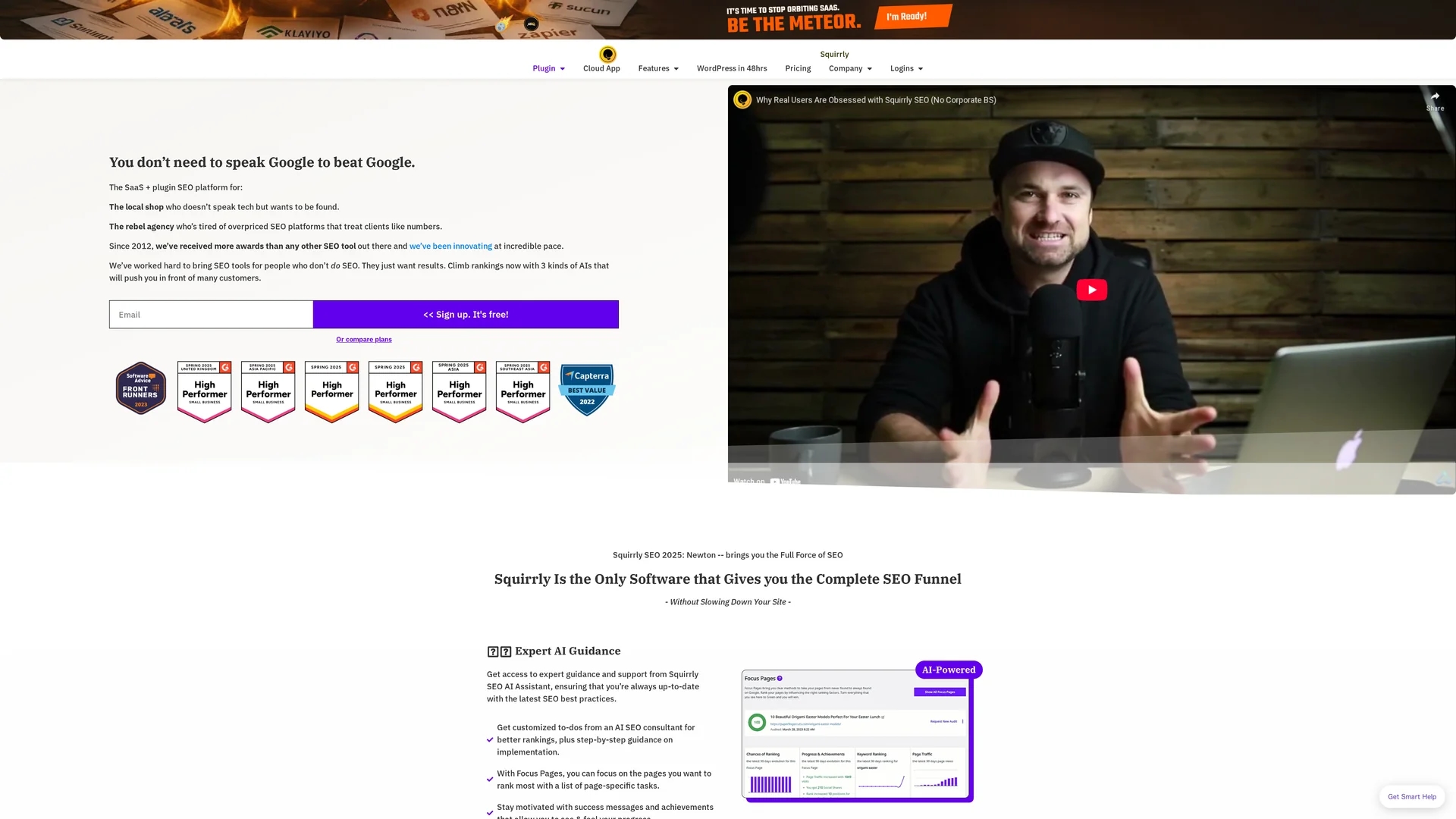 squirrly-seo homepage