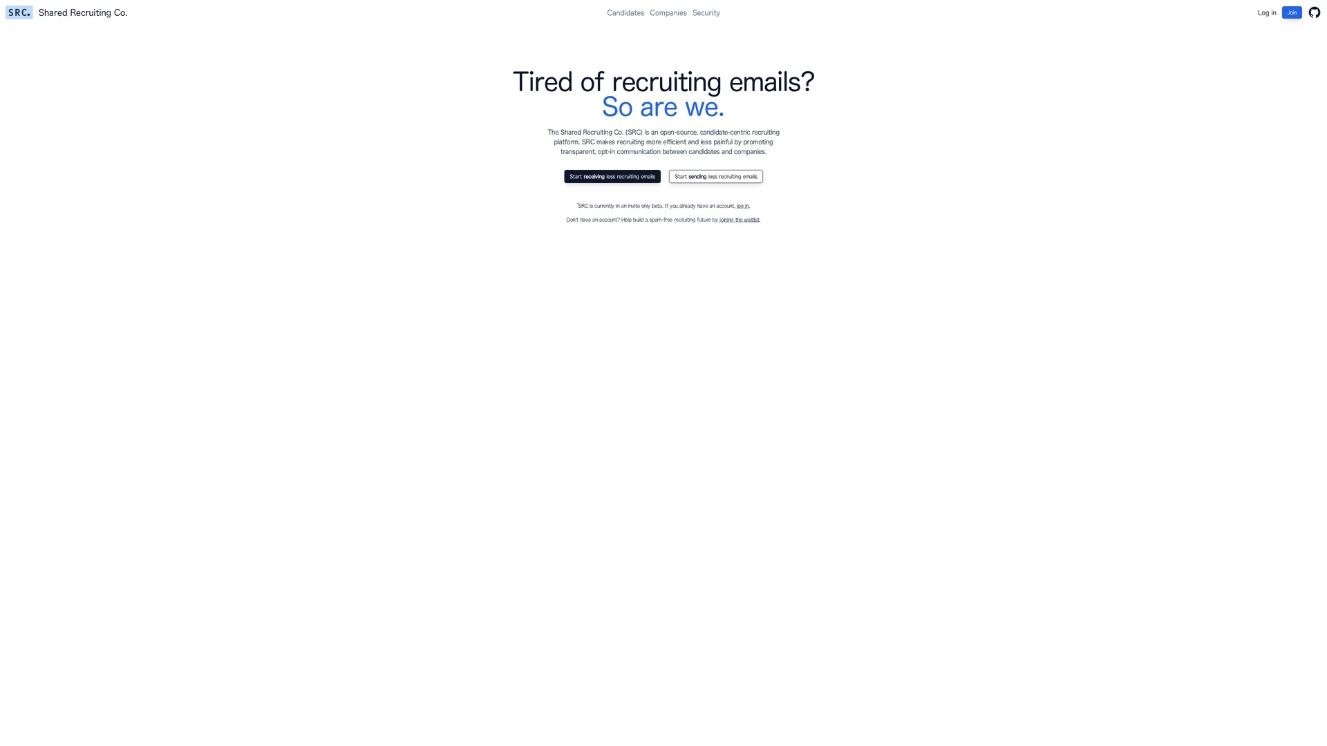 src homepage