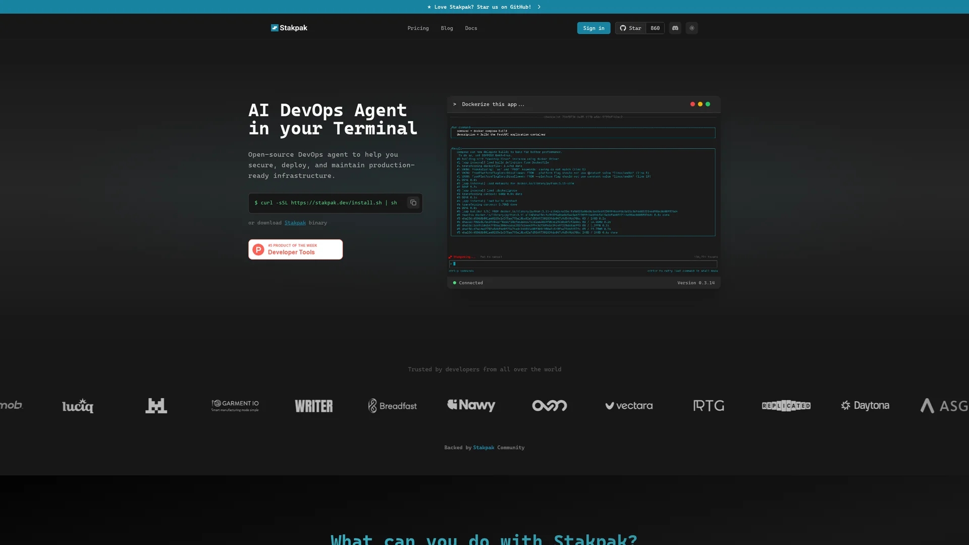 stakpak-dev homepage