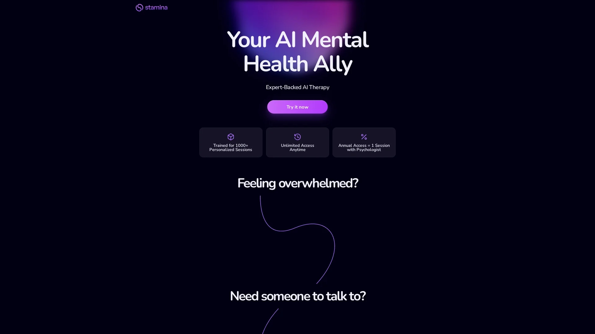 stamina-ai homepage