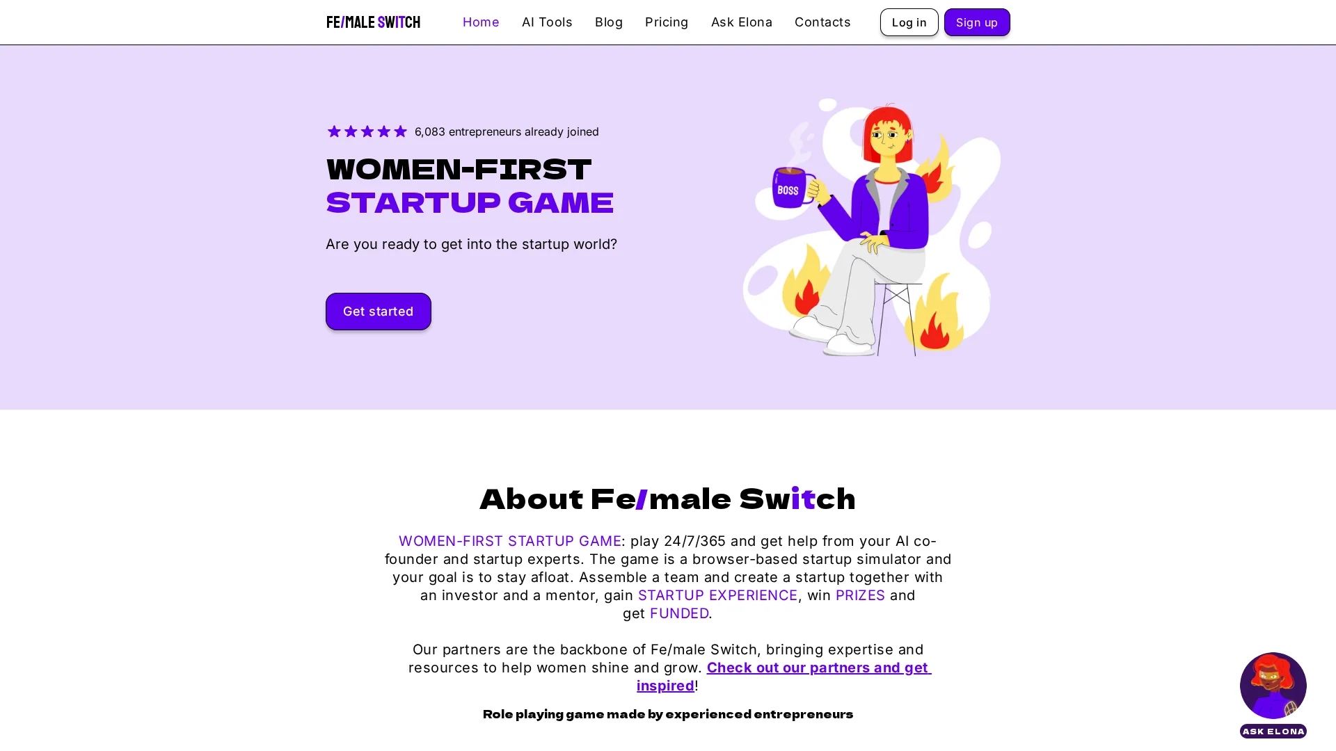 startup-sandbox homepage