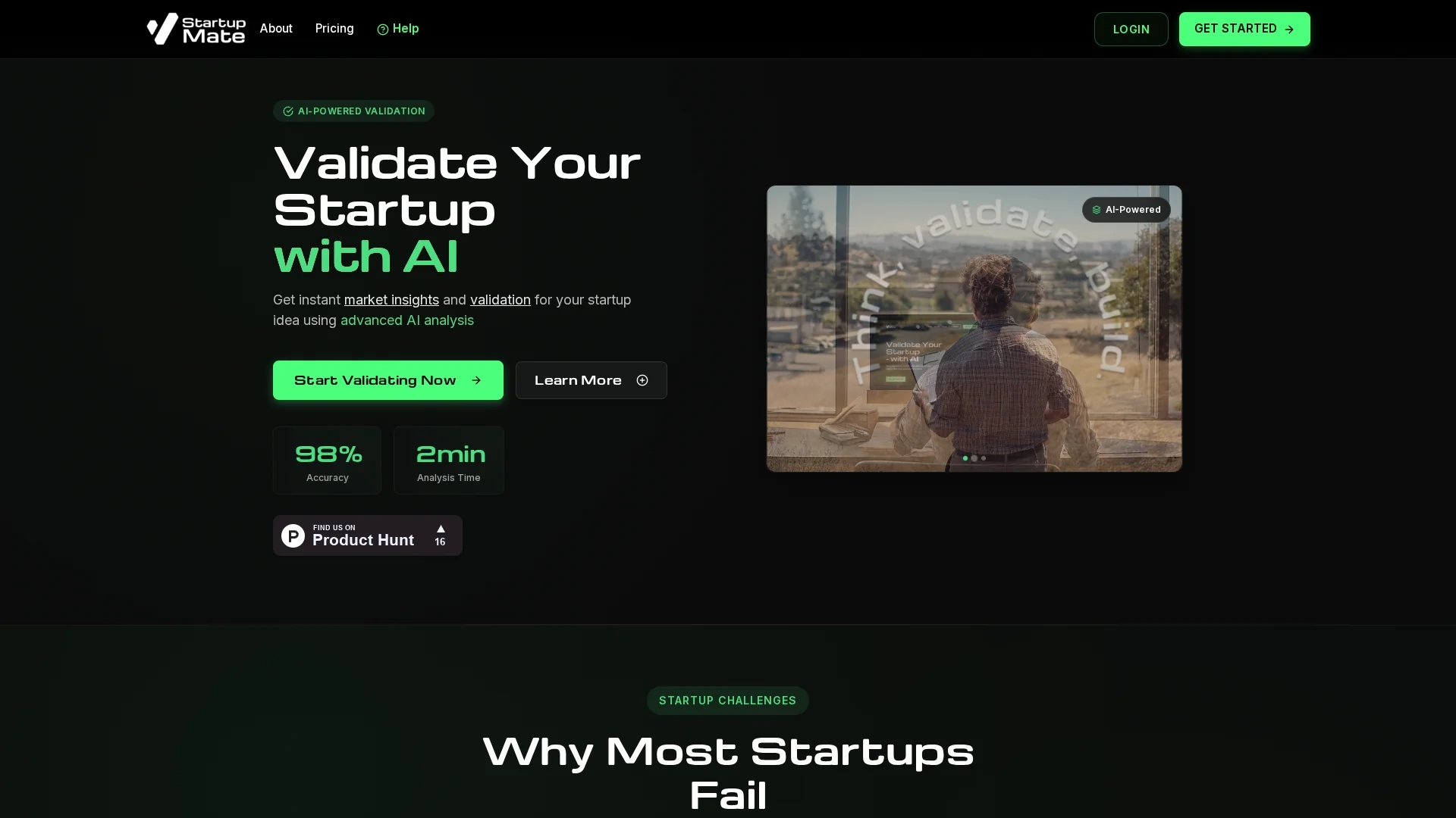 startupmate homepage