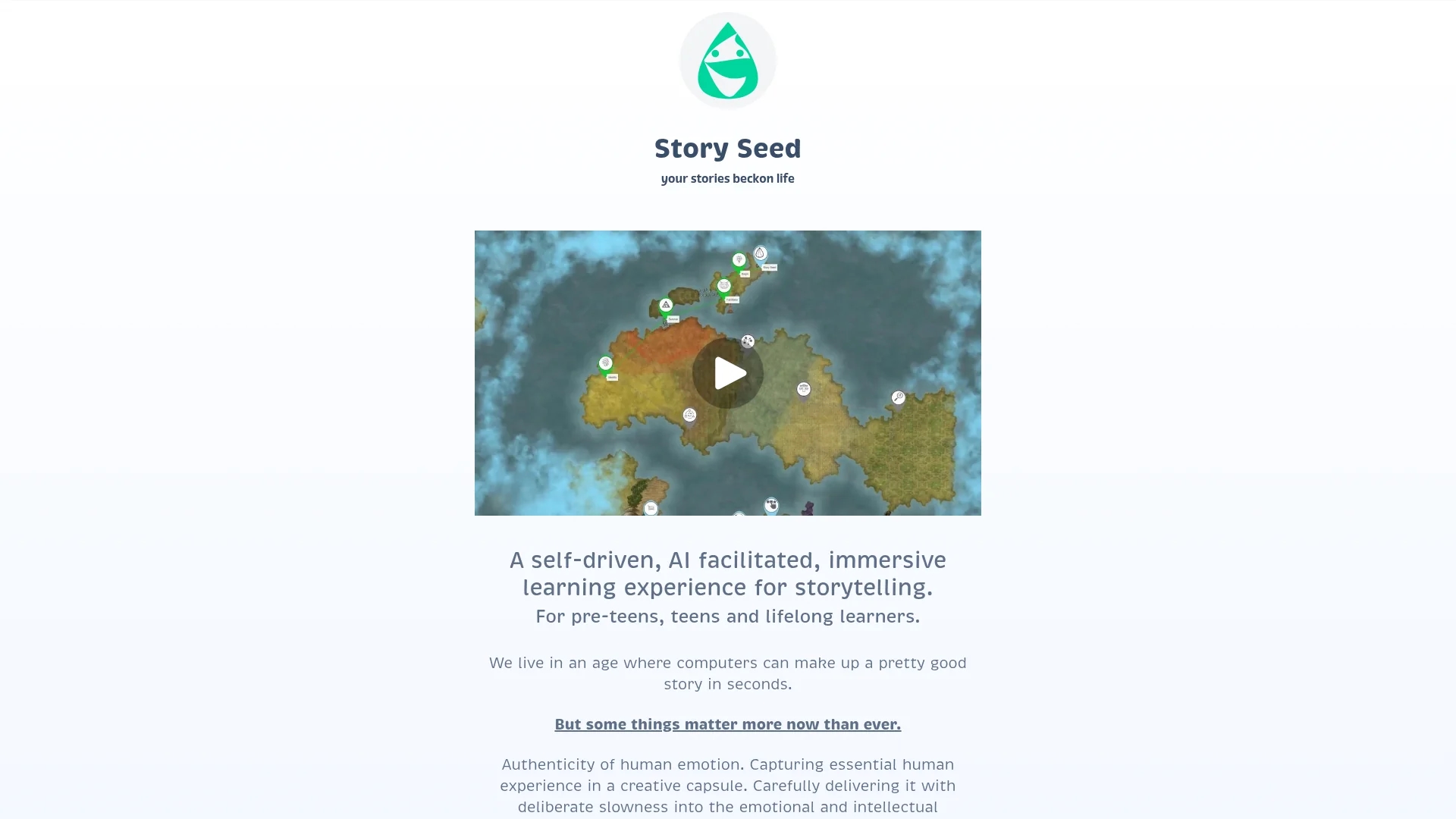 storyseed homepage