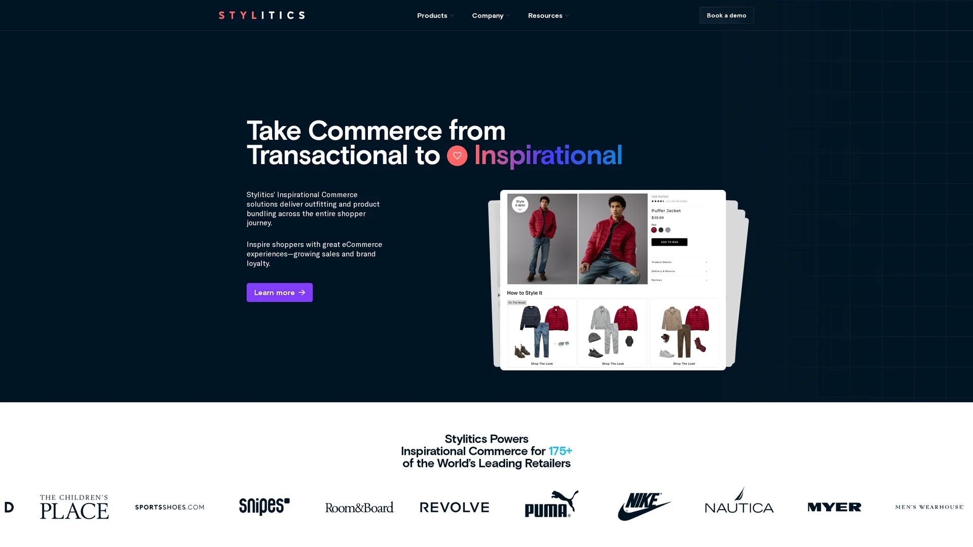 stylitics-com homepage