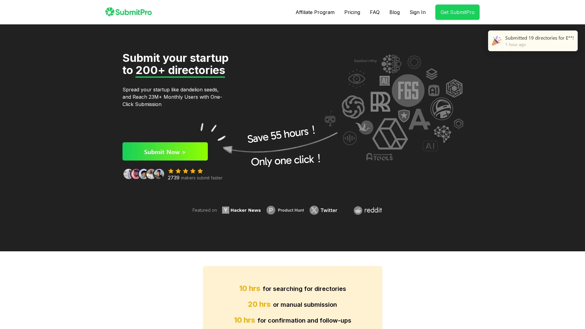 submitpro homepage