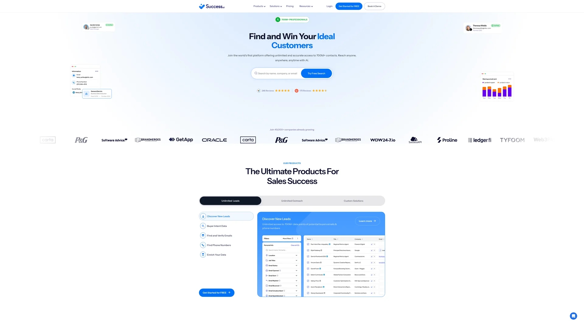 success-ai homepage