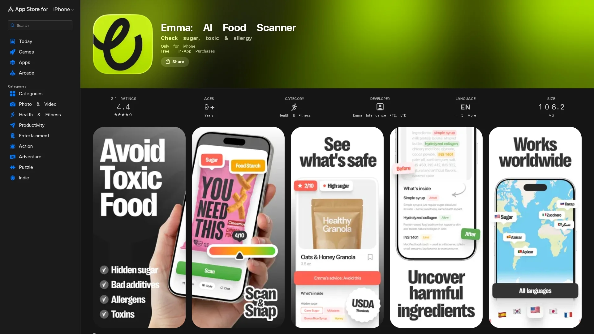 sugar-free-food-scanner homepage