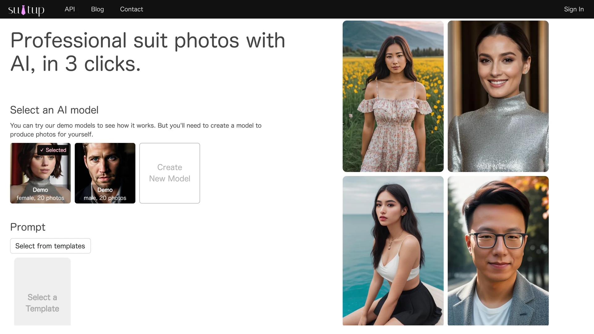 suit-up homepage