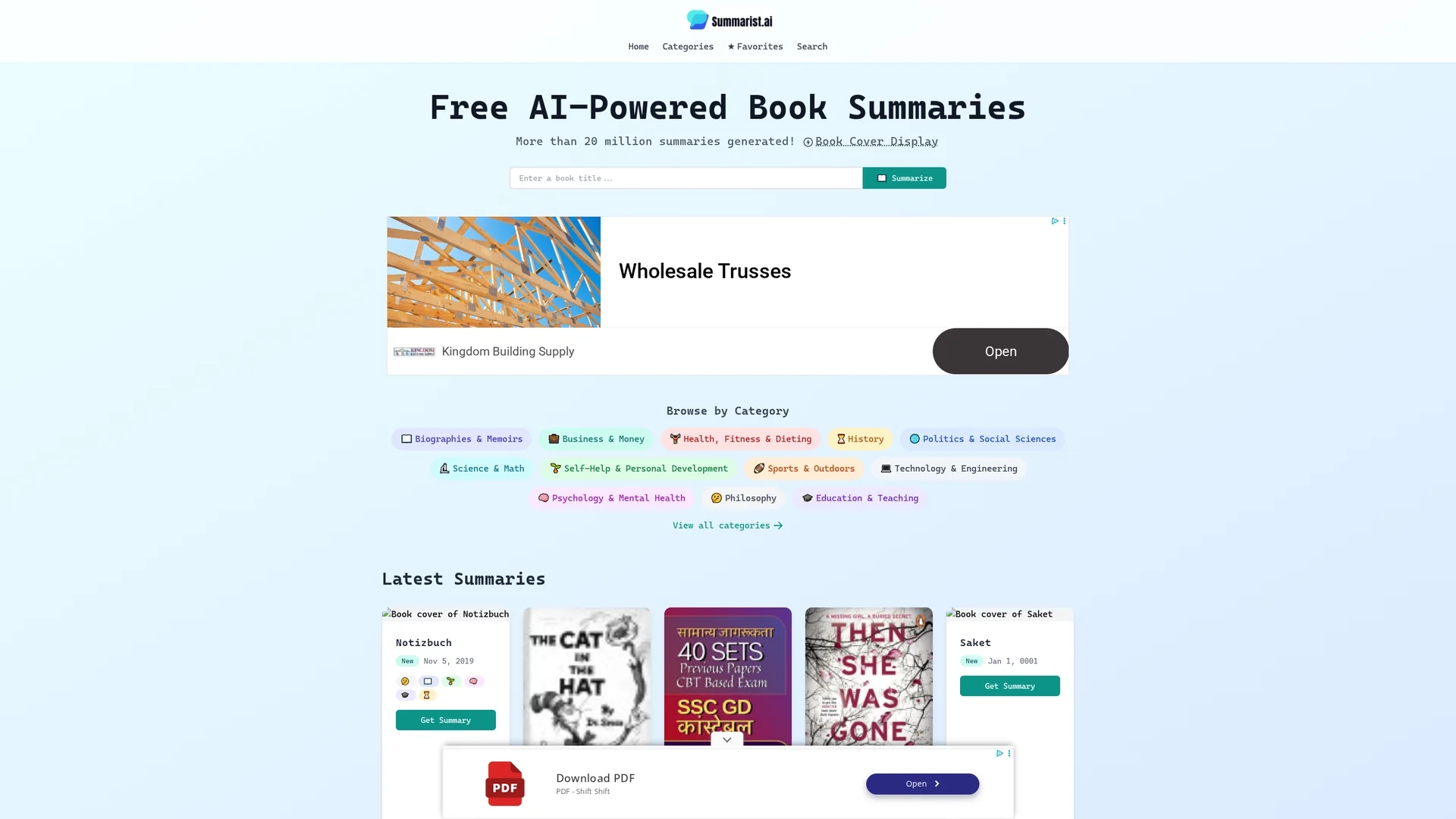 summarist-ai homepage
