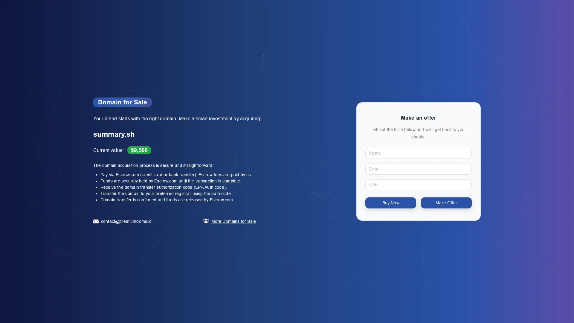 summary-sh homepage