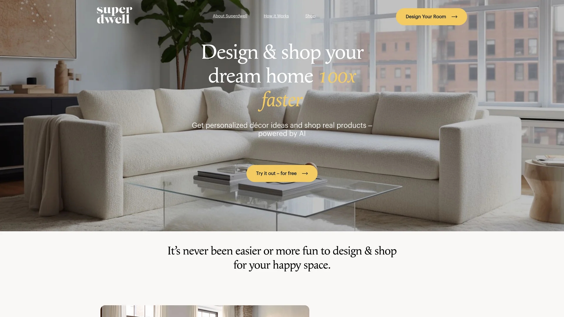 superdwell-ai homepage