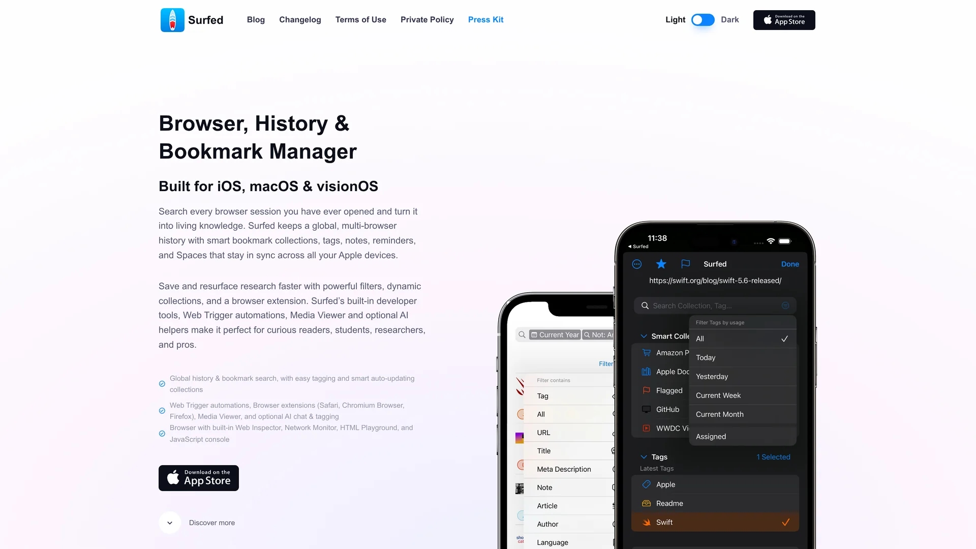 surfed homepage