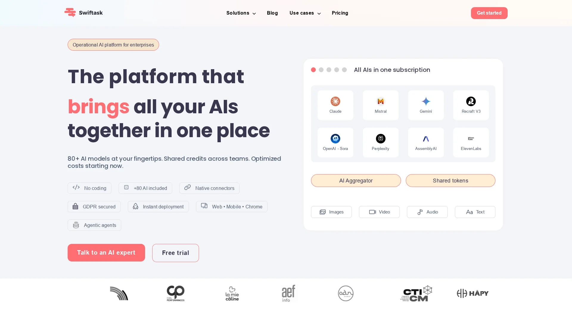 swiftask homepage