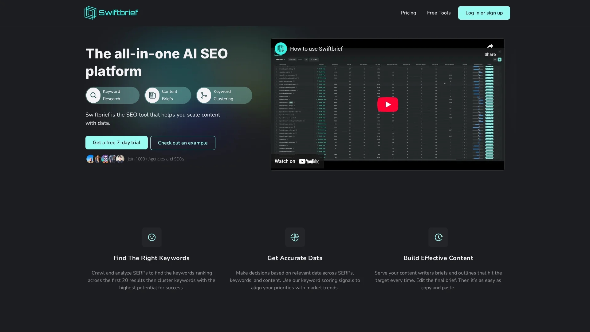 swiftbrief homepage
