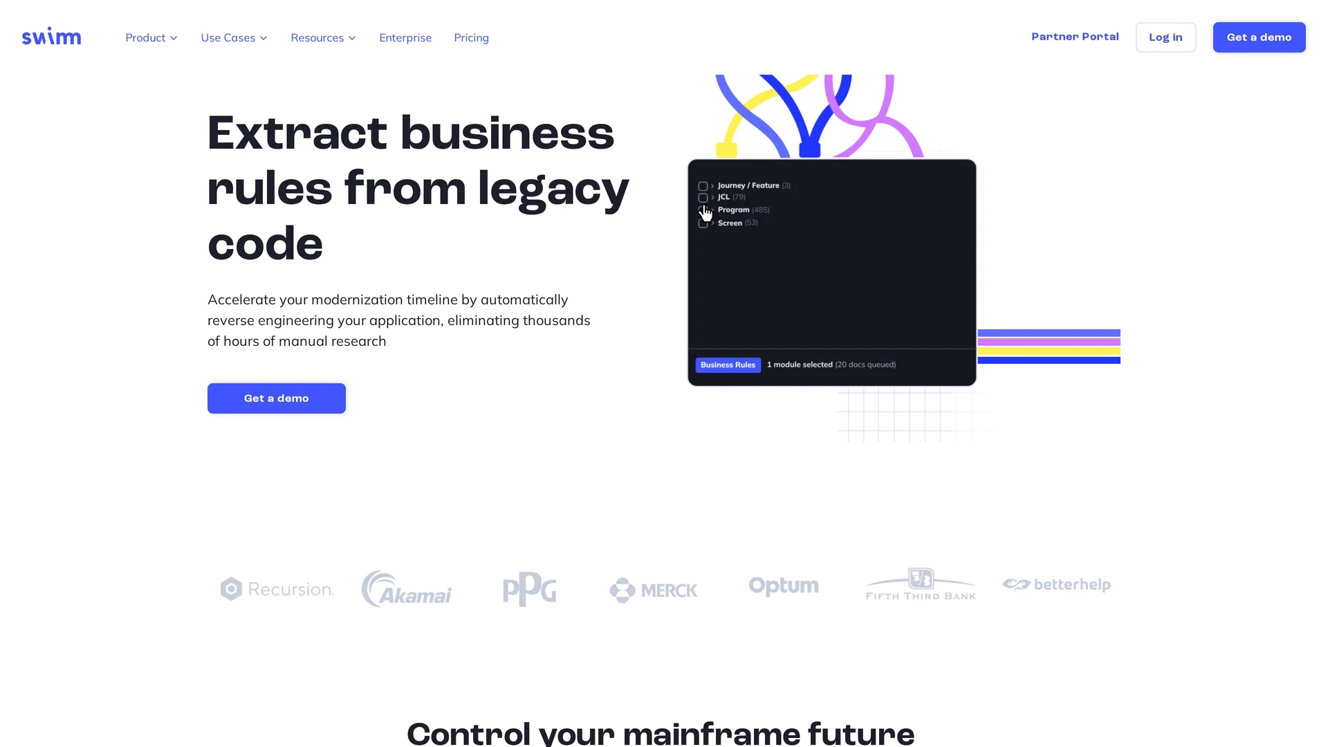 swimm-ai-beta homepage