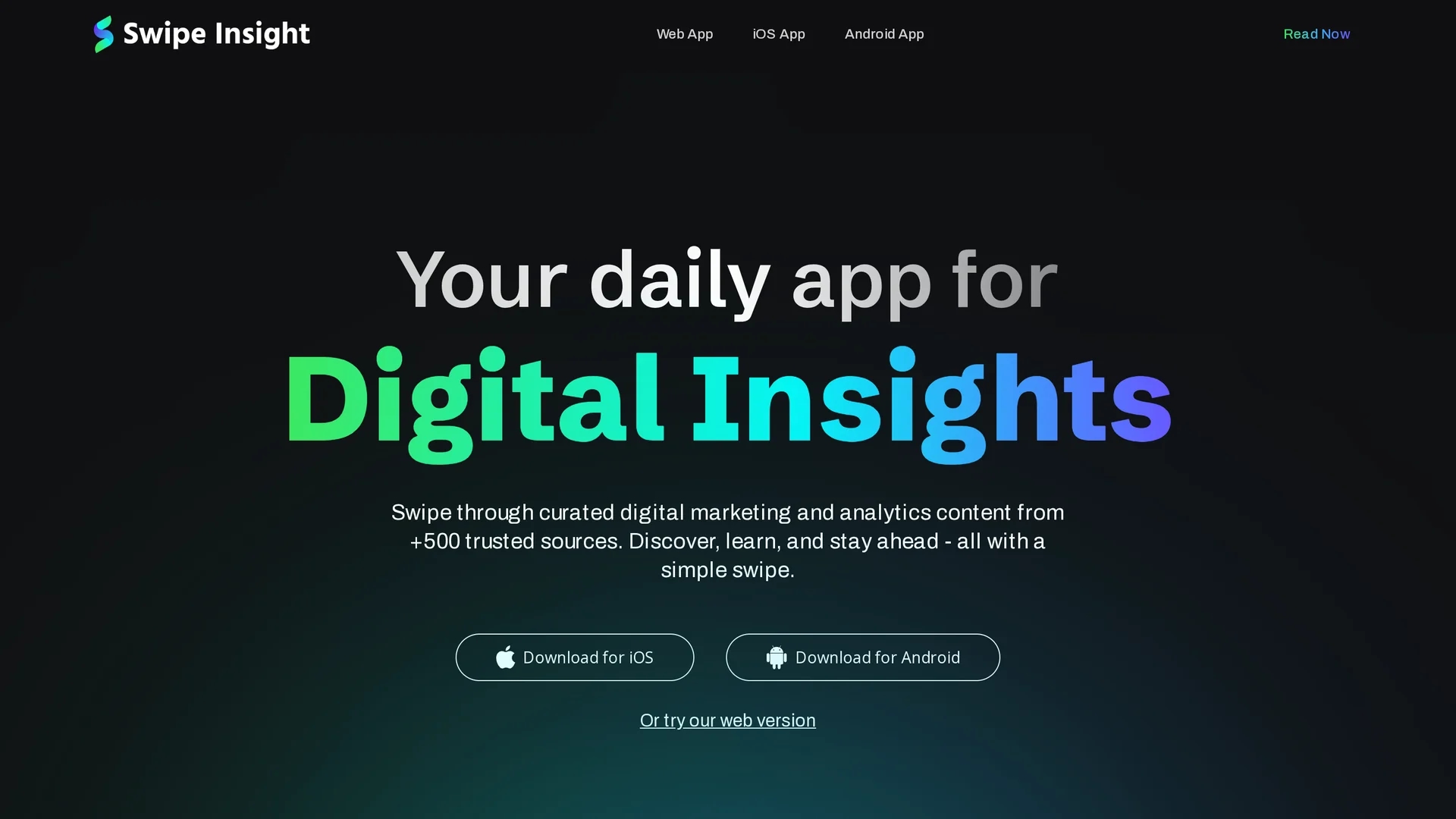 swipe-insight homepage