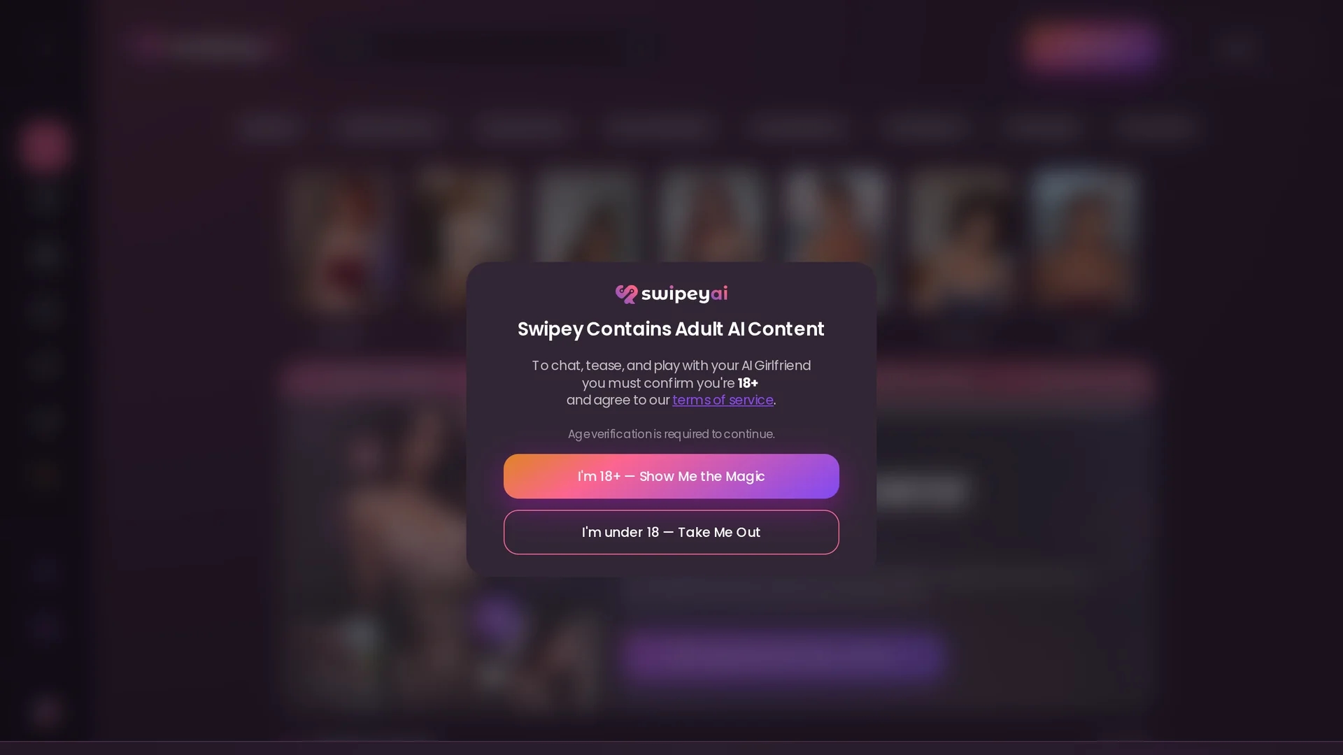 swipey-ai homepage