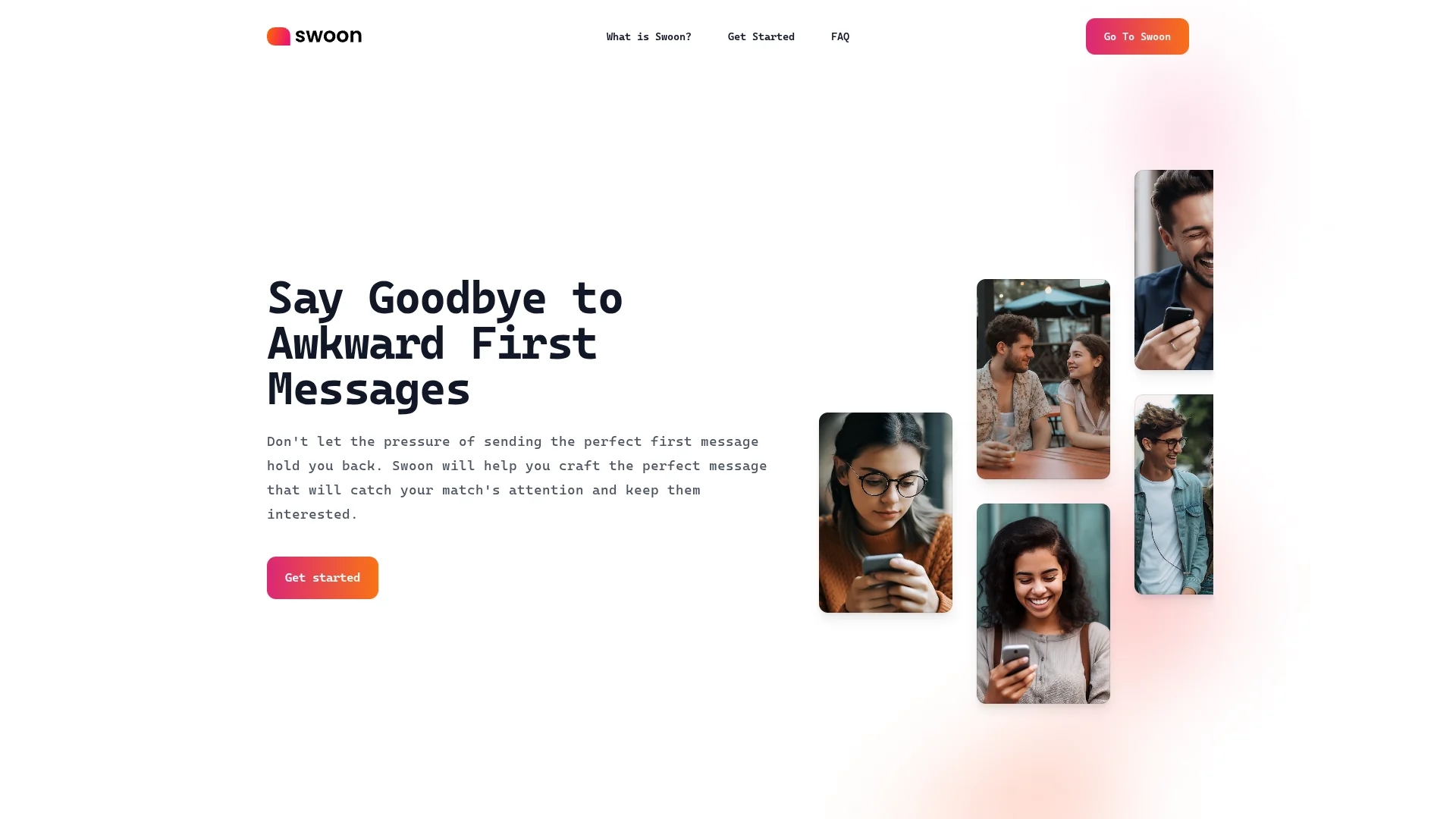 swoon-chat homepage