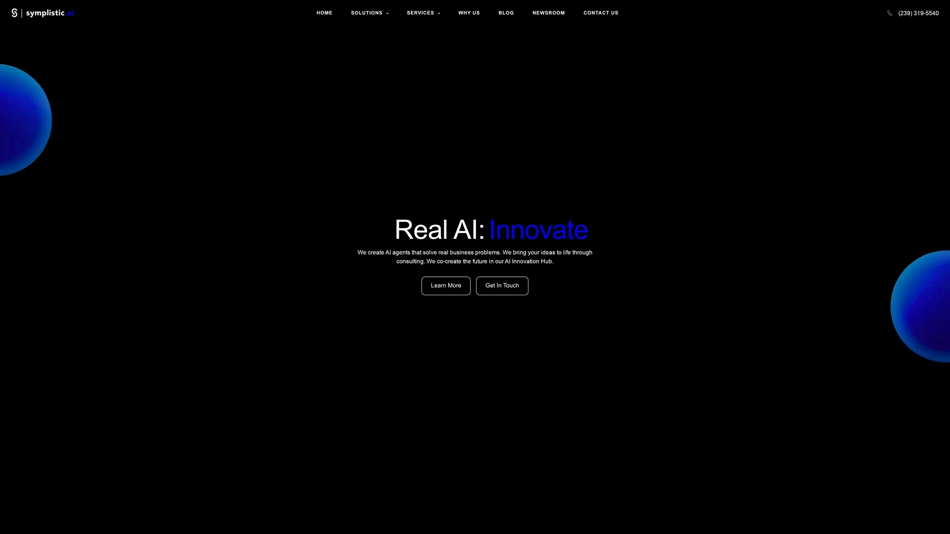symplistic-ai homepage