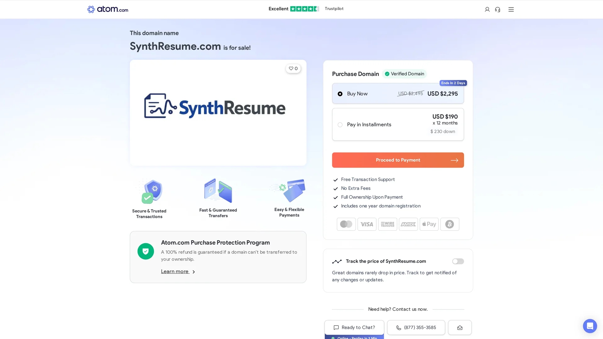 synth-resume homepage