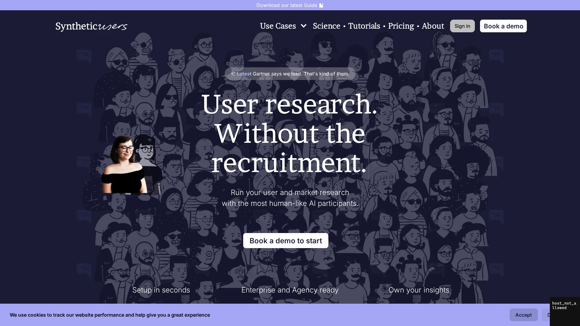 syntheticusers homepage