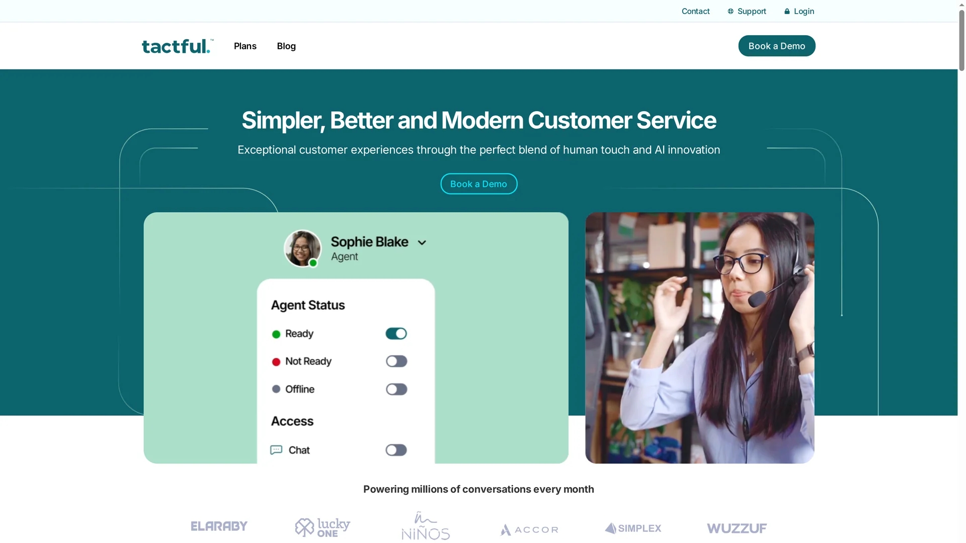 tactful-ai homepage