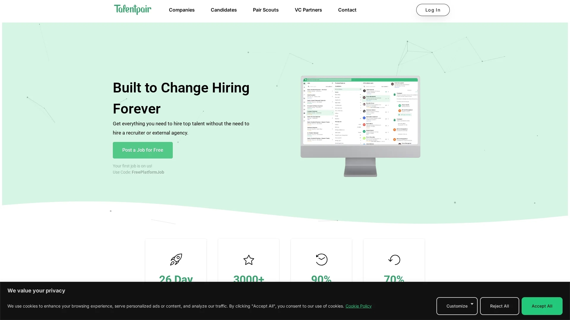 talentpair homepage