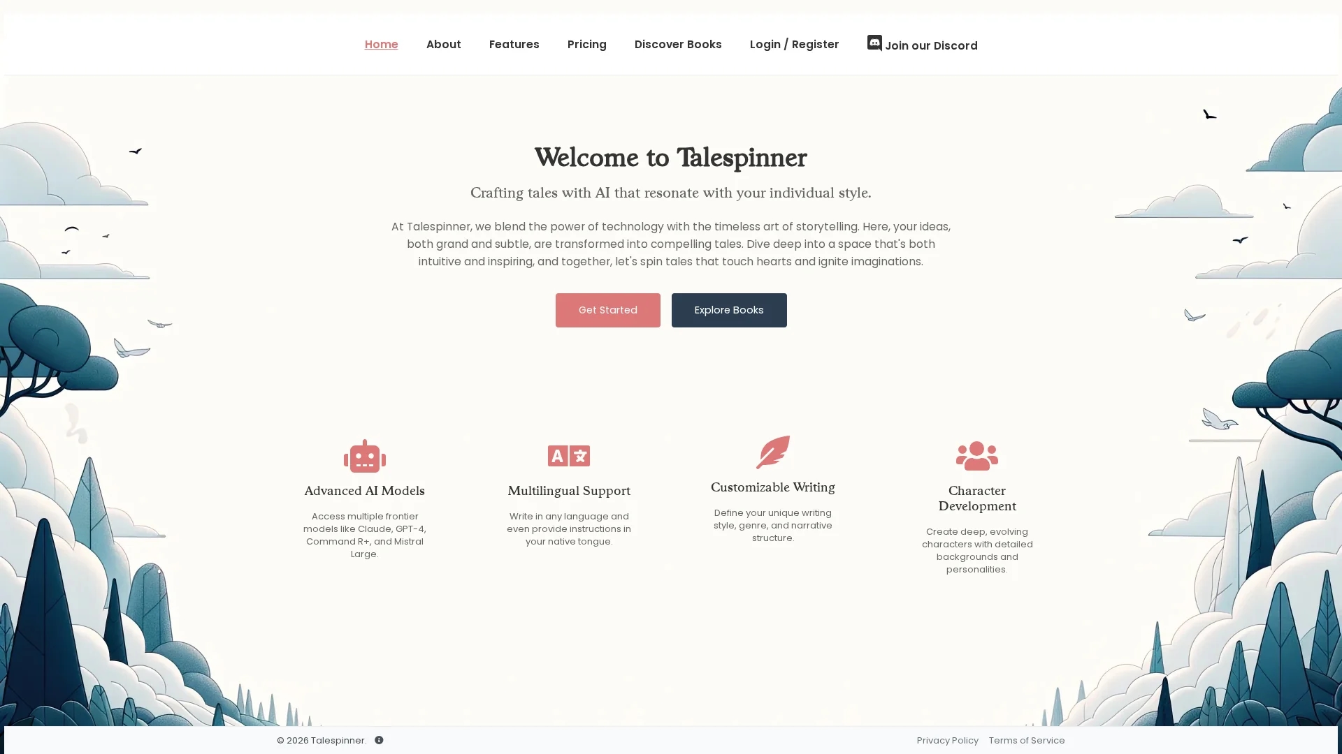 talespinner homepage